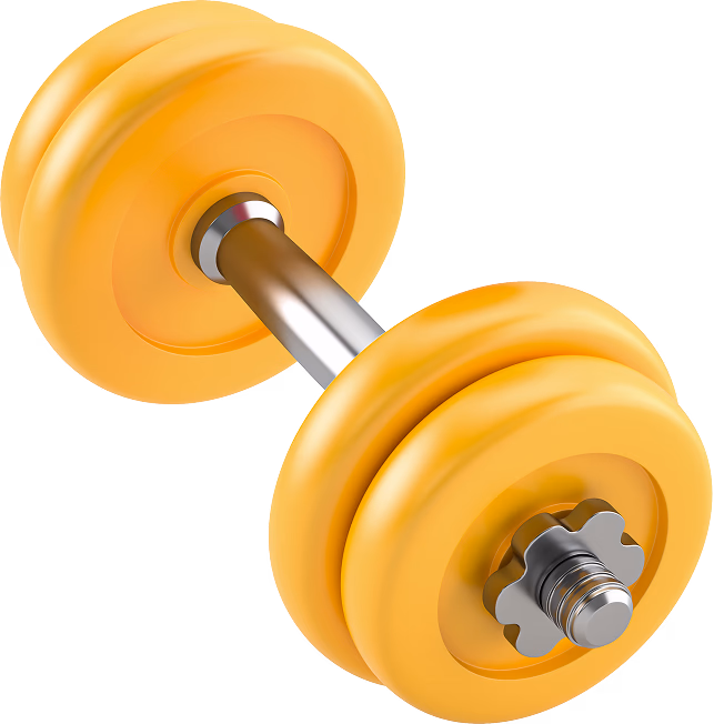 Dumbbells with tape